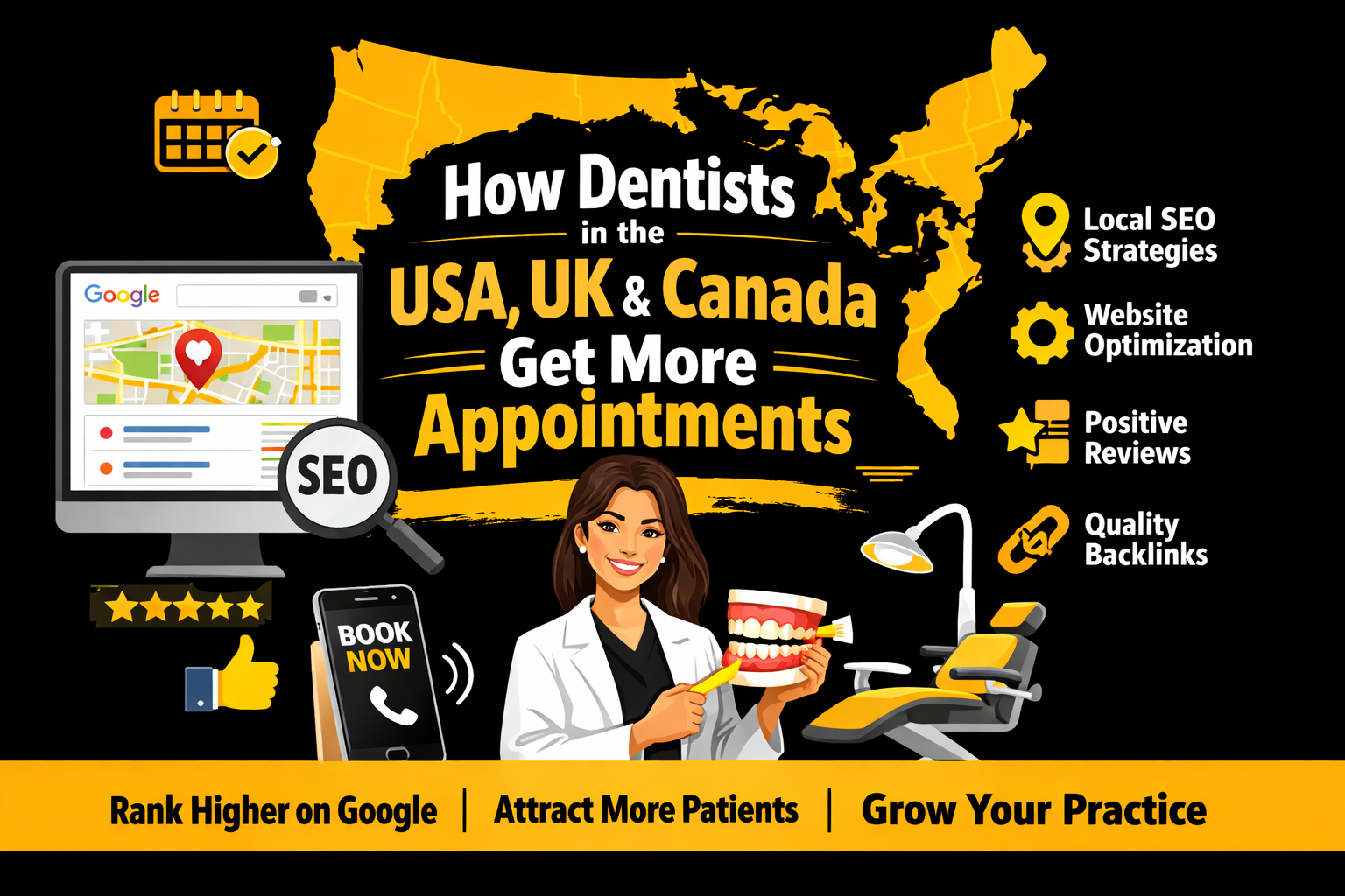 How Dentists in the USA, UK & Canada Get More Appointments